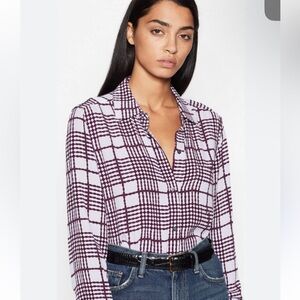 Equipment NWOT Brett Crepe Top Blouse Long Sleeve SMALL